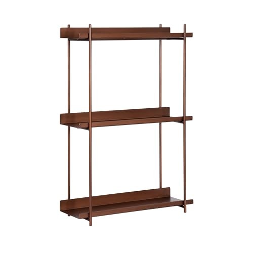 Kate and Laurel Dominic 3-Tier Modern Metal Wall Shelf: $104.99