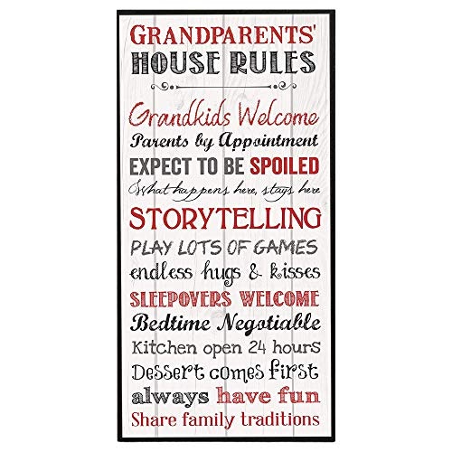 P. Graham Dunn Grandparents House Rules Wall Sign: $8.15