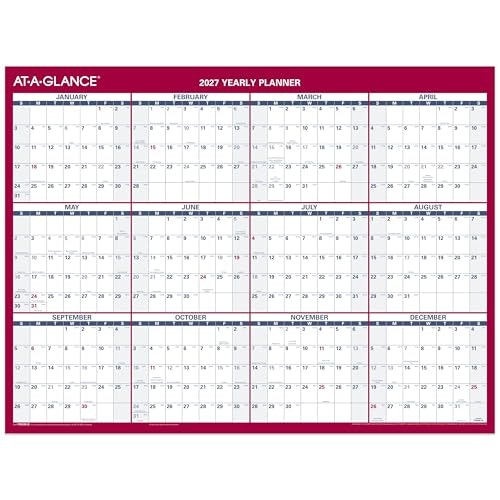 AT-A-GLANCE 12" x 16" 2027 Reversible Erasable Wall Calendar: $13.98 AT-A-GLANCE 12" x 16" 2027 Reversible Erasable Wall Calendar: $13.98