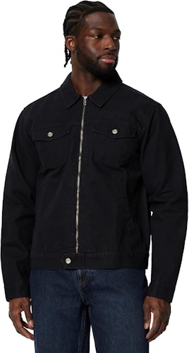 Amazon Essentials Men's Cotton Canvas Trucker Jacket for $15 + free shipping w/ Prime