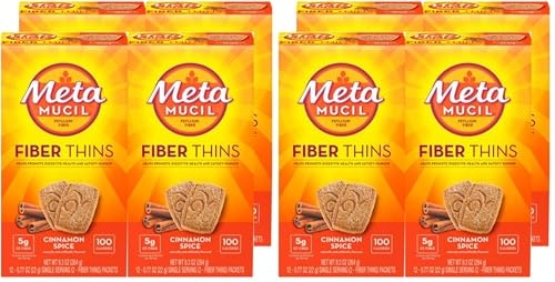 Metamucil Fiber Thins Cinnamon Spice 12-Serving 8-Pack: $65.66