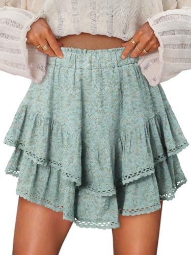 Onlypuff Women's Floral Ruffle Skort: $28.89 Onlypuff Women's Floral Ruffle Skort: $28.89