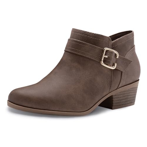 Athlefit Women's Chunky Low Heel Ankle Boots: $37.98 Athlefit Women's Chunky Low Heel Ankle Boots: $37.98