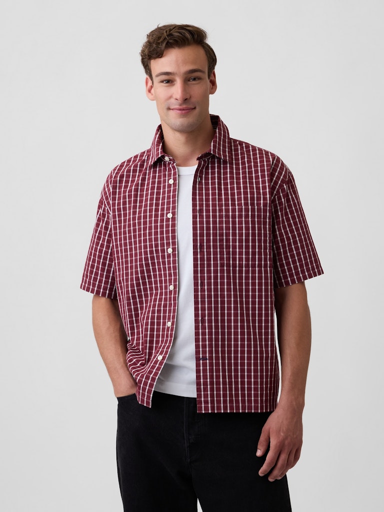 Poplin Boxy Fit Shirt: $27.49