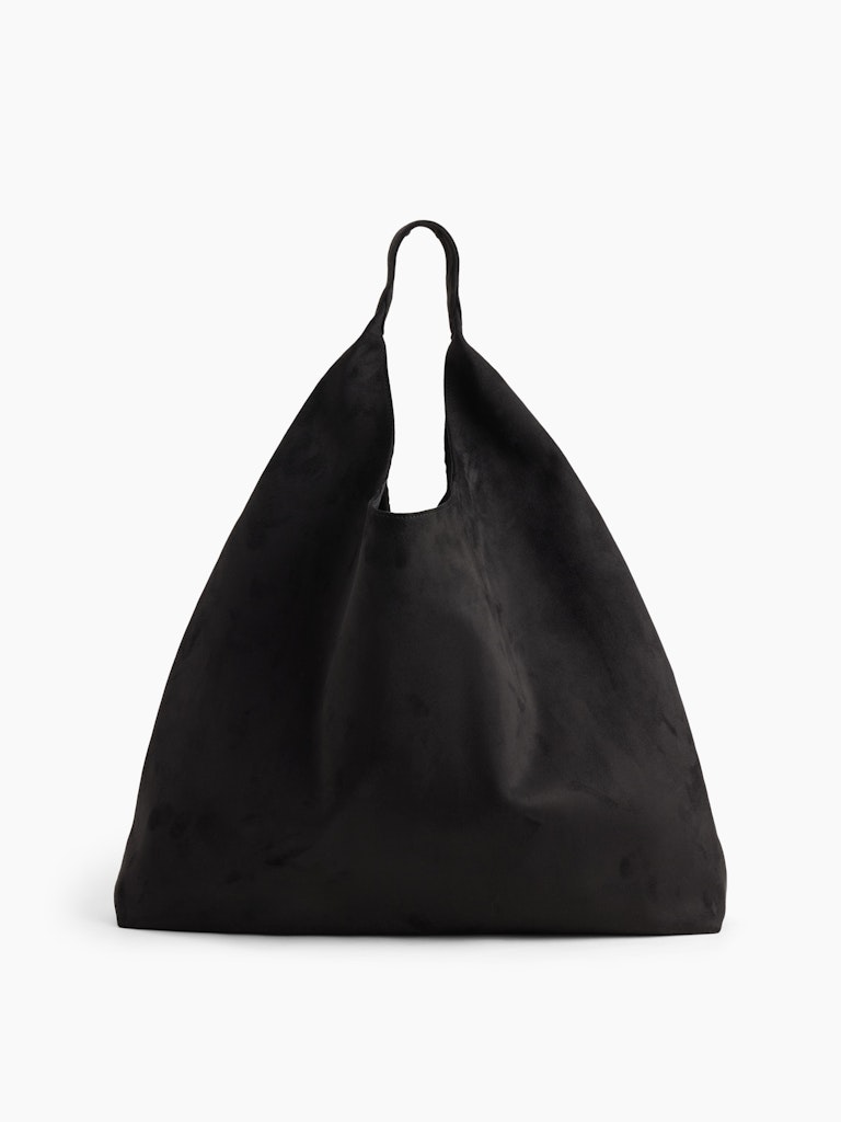 Slouchy Vegan-Suede Tote Bag: $29.99