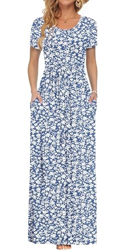 Auselily Women's Short Sleeve Casual Maxi Dress: $29.59 Auselily Women's Short Sleeve Casual Maxi Dress: $29.59