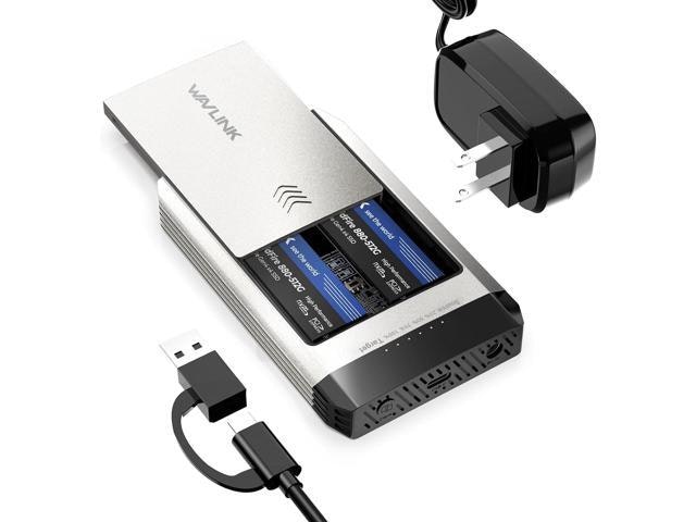 Wavlink Dual-Bay NVMe M.2 SSD Enclosure and Offline Duplicator: $55.99 Wavlink Dual-Bay NVMe M.2 SSD Enclosure and Offline Duplicator: $55.99