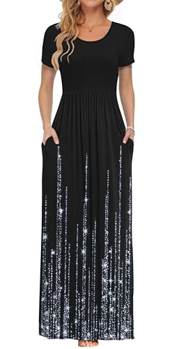 Auselily Women's Short Sleeve Casual Maxi Dress: $31.44 Auselily Women's Short Sleeve Casual Maxi Dress: $31.44