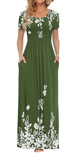 Auselily Women's Short Sleeve Casual Maxi Dress: $31.44 Auselily Women's Short Sleeve Casual Maxi Dress: $31.44