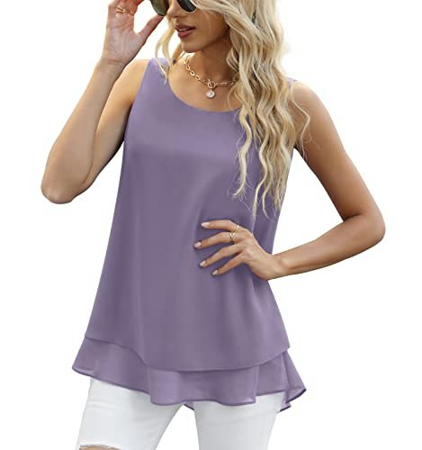 Jouica Women's Chiffon Tank Top: $15.94