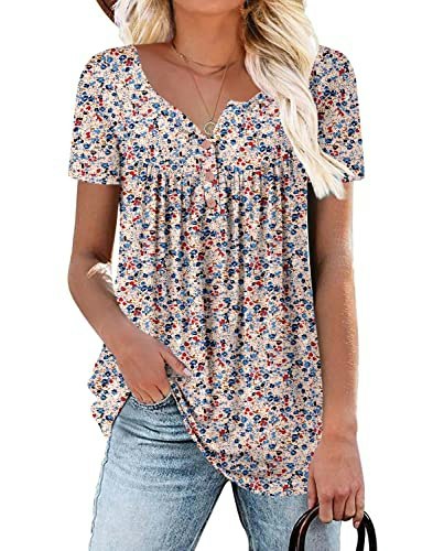 Roselinlin Women's V-Neck Tunic Blouse: $8.98 Roselinlin Women's V-Neck Tunic Blouse: $8.98