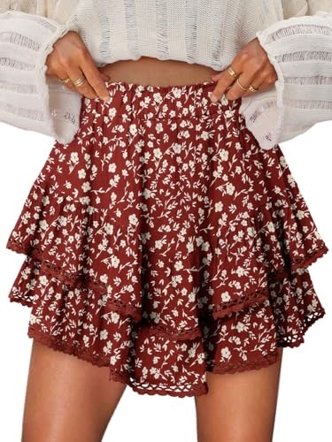 Onlypuff Floral Ruffle Skort: $27.18 Onlypuff Floral Ruffle Skort: $27.18