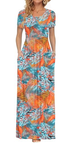 Auselily Women's Short Sleeve Casual Maxi Dress: $31.44 Auselily Women's Short Sleeve Casual Maxi Dress: $31.44