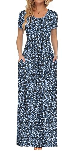 Auselily Women's Short Sleeve Casual Maxi Dress: $31.44 Auselily Women's Short Sleeve Casual Maxi Dress: $31.44