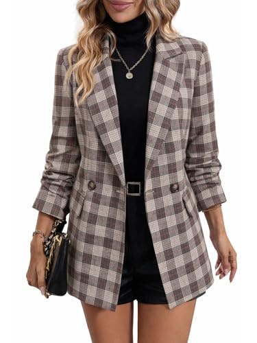 Mina Plaid Houndstooth Blazer Jacket: $50.99 Mina Plaid Houndstooth Blazer Jacket: $50.99