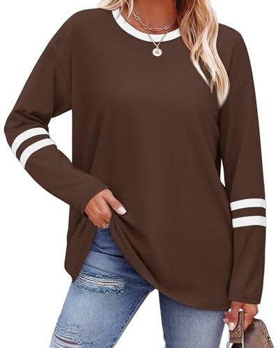 Sampeel Women's Plus Size Long Sleeve Blouse: $9.98 Sampeel Women's Plus Size Long Sleeve Blouse: $9.98