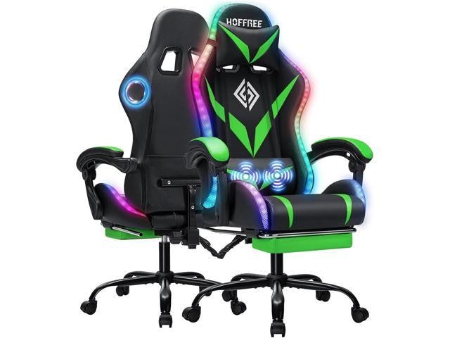 Ergonomic RGB LED Gaming Chair with Bluetooth Speakers: $334.52