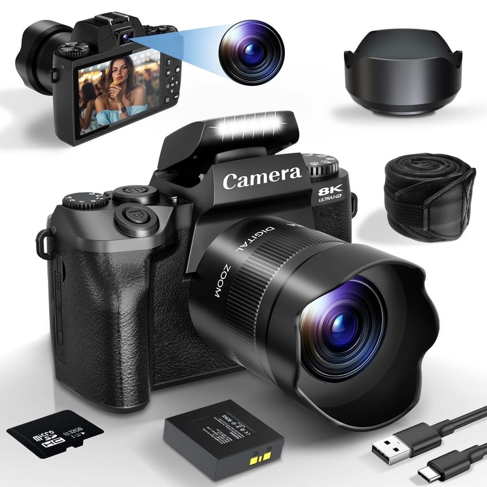 Xlurc 8K Digital Vlogging Camera: $129.22 Xlurc 8K Digital Vlogging Camera: $129.22