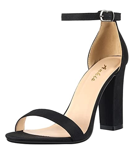 Ankis Open Toe Ankle Strap Chunky High Heel Sandals: $33.97 Ankis Open Toe Ankle Strap Chunky High Heel Sandals: $33.97