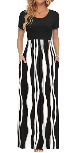 Auselily Women's Short Sleeve Casual Maxi Dress: $31.44 Auselily Women's Short Sleeve Casual Maxi Dress: $31.44