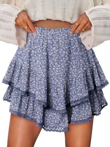 Onlypuff Women's Floral Ruffle Skort: $28.79 Onlypuff Women's Floral Ruffle Skort: $28.79