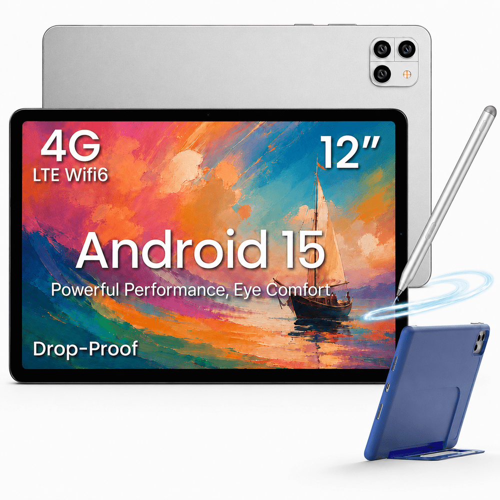 Callsky 12-inch 256GB Android 15 Tablet: $173.99