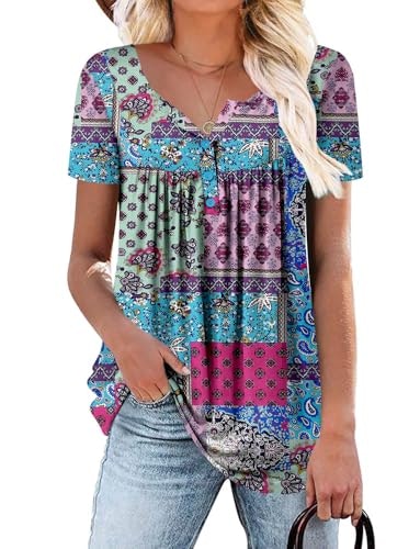 Women's Short Sleeve Casual Boho Top: $12.74 Women's Short Sleeve Casual Boho Top: $12.74
