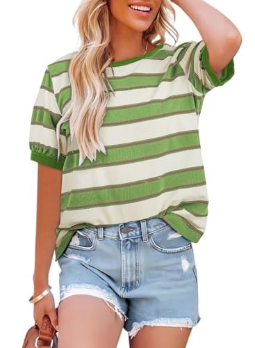 Dokotoo Women's Short Sleeve Color Block T-Shirt: $12.73 Dokotoo Women's Short Sleeve Color Block T-Shirt: $12.73