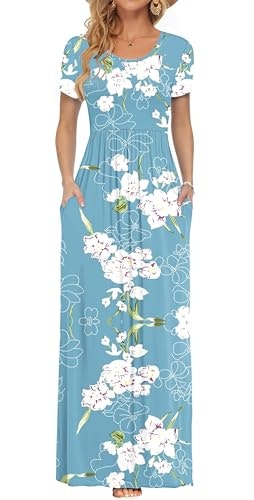 Auselily Women's Short Sleeve Casual Maxi Dress: $25.89 Auselily Women's Short Sleeve Casual Maxi Dress: $25.89