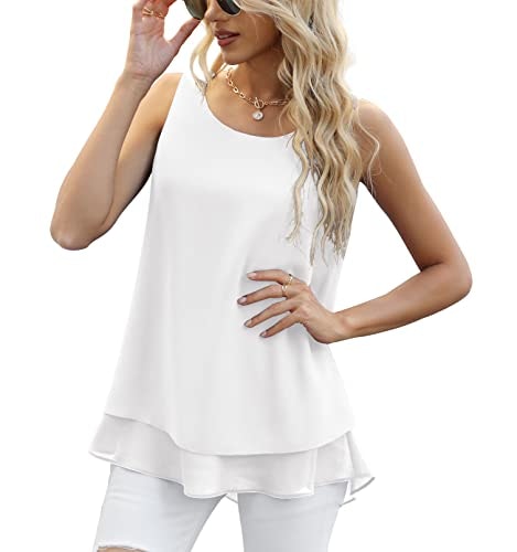 Jouica Women's Chiffon Sleeveless Blouse: $8.49 Jouica Women's Chiffon Sleeveless Blouse: $8.49