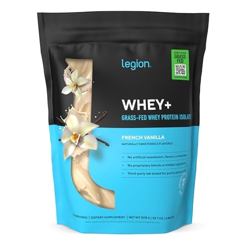 Legion Whey+ Grass-Fed Whey Isolate Protein Powder 60-Serving Tub: $101.96 Legion Whey+ Grass-Fed Whey Isolate Protein Powder 60-Serving Tub: $101.96