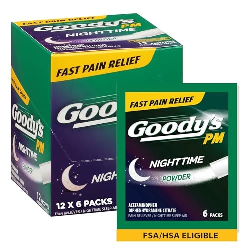 Goody's PM Nighttime Pain Reliever and Sleep Aid Powder 12-Pack: $16.90