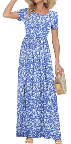 Auselily Women's Short Sleeve Casual Maxi Dress: $25.89 Auselily Women's Short Sleeve Casual Maxi Dress: $25.89
