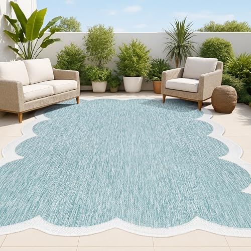 Jonathan Y Alice 5x8-Foot Scalloped Indoor Outdoor Area Rug: $92.13 Jonathan Y Alice 5x8-Foot Scalloped Indoor Outdoor Area Rug: $92.13