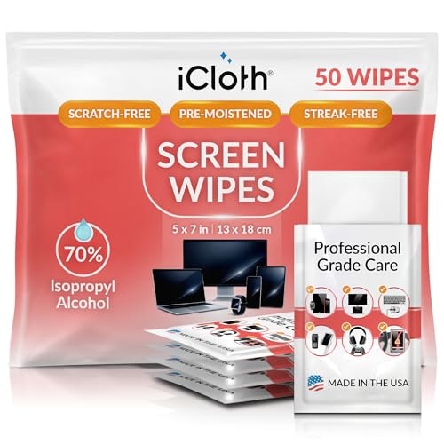 iCloth 70% Isopropyl Alcohol Electronics Wipes 50-Pack: $17.49 iCloth 70% Isopropyl Alcohol Electronics Wipes 50-Pack: $17.49