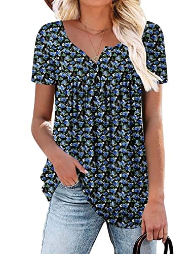 Women's Floral Short Sleeve Tunic Blouse: $12.74 Women's Floral Short Sleeve Tunic Blouse: $12.74