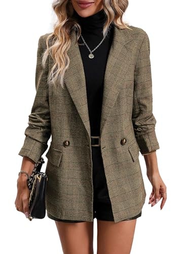 Mina Plaid Houndstooth Blazer Jacket: $47.49 Mina Plaid Houndstooth Blazer Jacket: $47.49