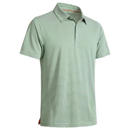 Men's Moisture-Wicking Performance Golf Polo Shirt: $23.76