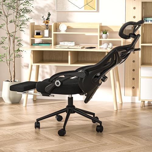 Cykov Ergonomic Reclining Office Chair with Footrest: $143.65