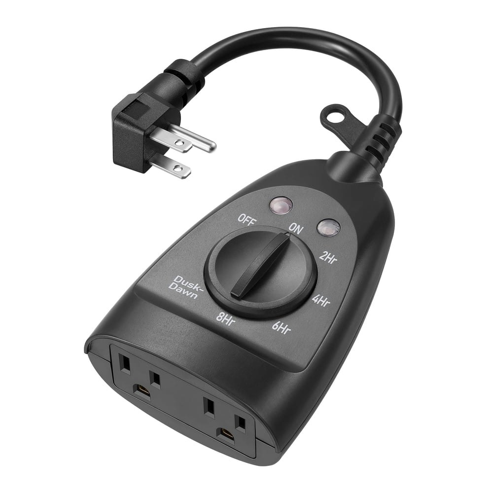 Dewenwils Dusk to Dawn Outdoor Timer 2-Outlet: $11.69 Dewenwils Dusk to Dawn Outdoor Timer 2-Outlet: $11.69