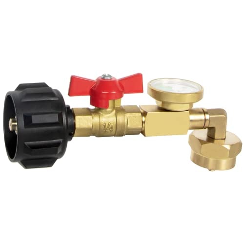 Gaspro Propane Refill Adapter with Valve and Gauge: $18.69