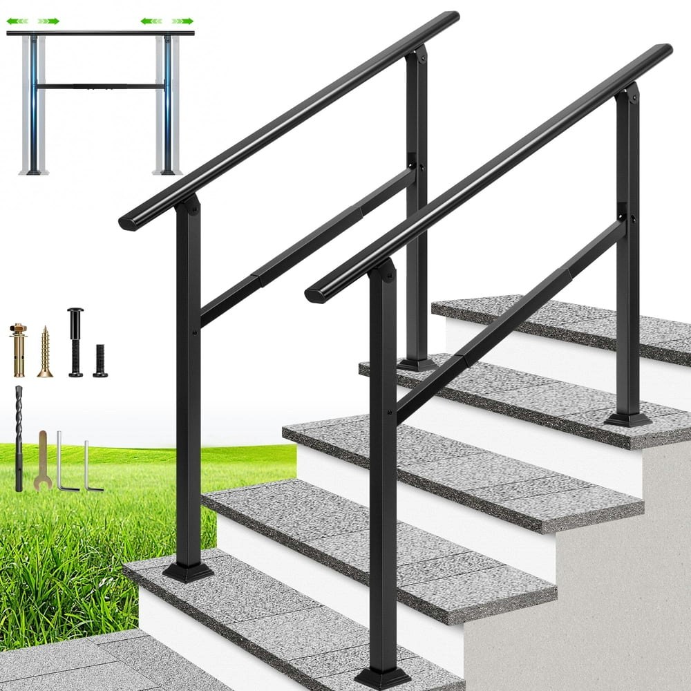 Specstar Adjustable 4-Step Outdoor Handrail 2-Pack: $83.99