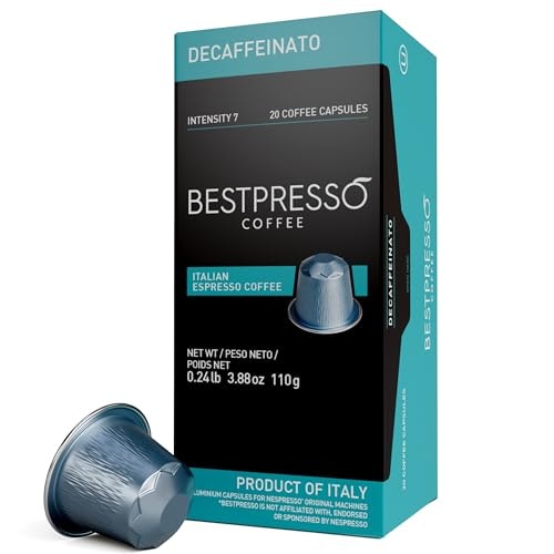 Bestpresso Decaffeinato Coffee Pods for Nespresso Original 120-Pack: $31.99