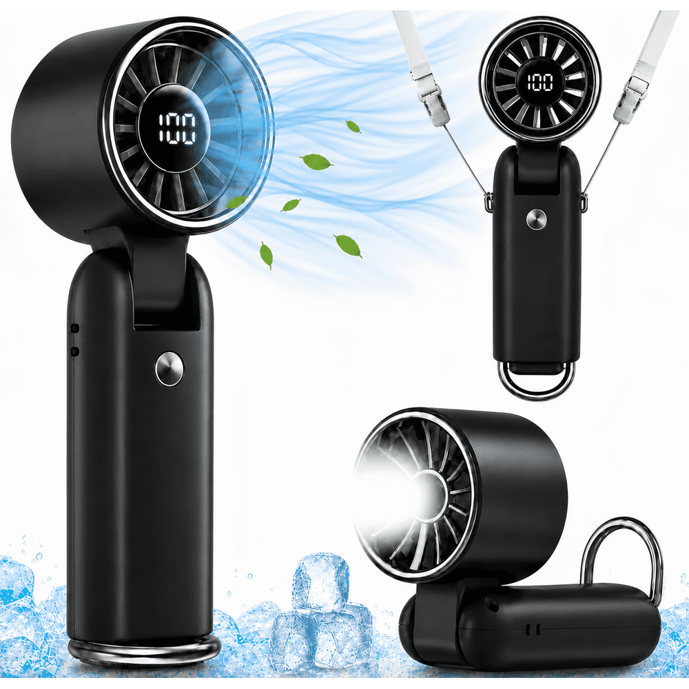 Mehoom 3-in-1 5,000mAh Portable Handheld Fan: $12.99