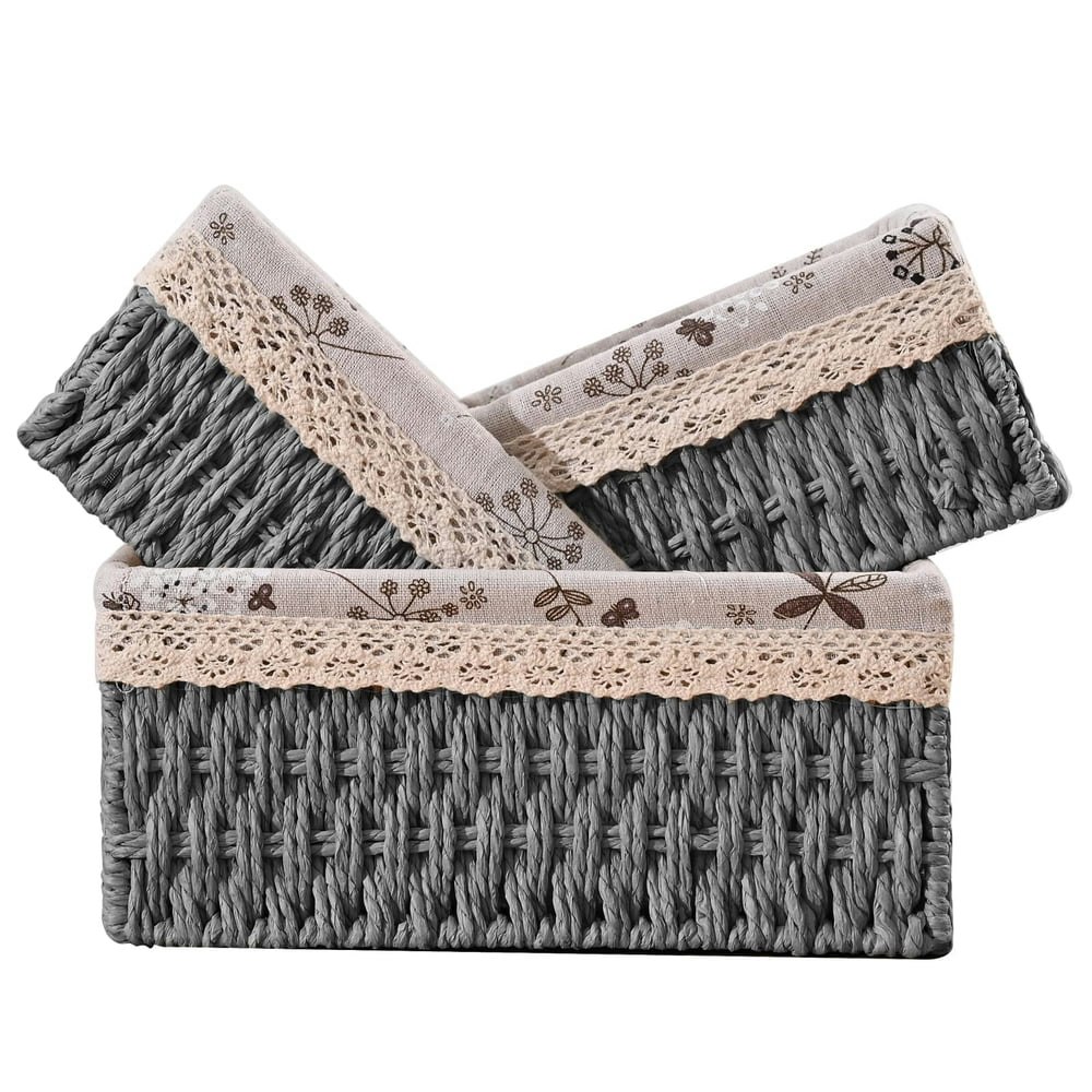 Handmade Wicker Storage Baskets 3-Pack: $16.99