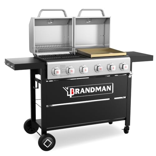 Brand-Man 6-Burner Propane Gas Grill and Griddle Combo: $559.59 Brand-Man 6-Burner Propane Gas Grill and Griddle Combo: $559.59