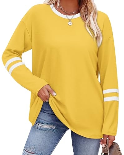 Sampeel Women's Long Sleeve Color Block T-Shirt: $14.97 Sampeel Women's Long Sleeve Color Block T-Shirt: $14.97