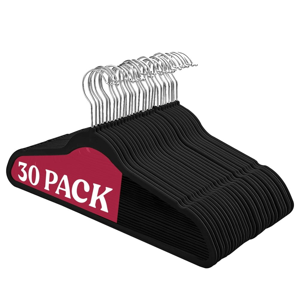 Lux Decor Collection Velvet Non-Slip Hangers 30-Pack: $19.74 Lux Decor Collection Velvet Non-Slip Hangers 30-Pack: $19.74