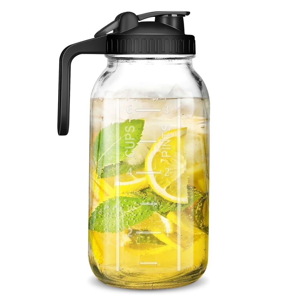 Forhvips 2-Quart Glass Mason Jar Pitcher: $13.48