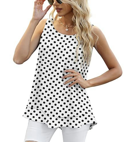 Jouica Women's Flowy Sleeveless Tank Top: $15.98 Jouica Women's Flowy Sleeveless Tank Top: $15.98